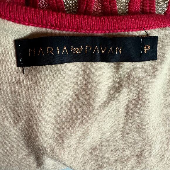 Maria Pavan Cable Knit Midi Dress Size S Sleeveless Stretchy Material - Picture 5 of 5